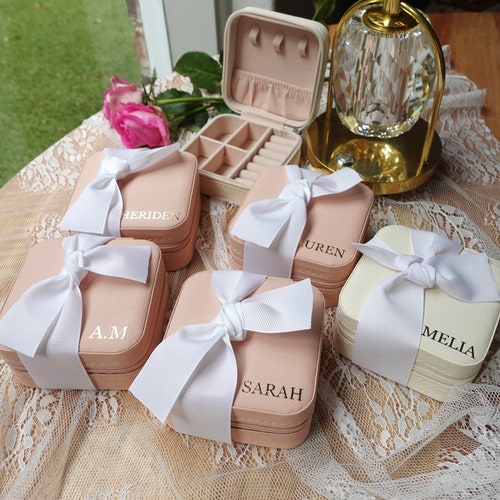 Personalized Jewelry Box Custom Jewelry Boxes Bridesmaid Etsy