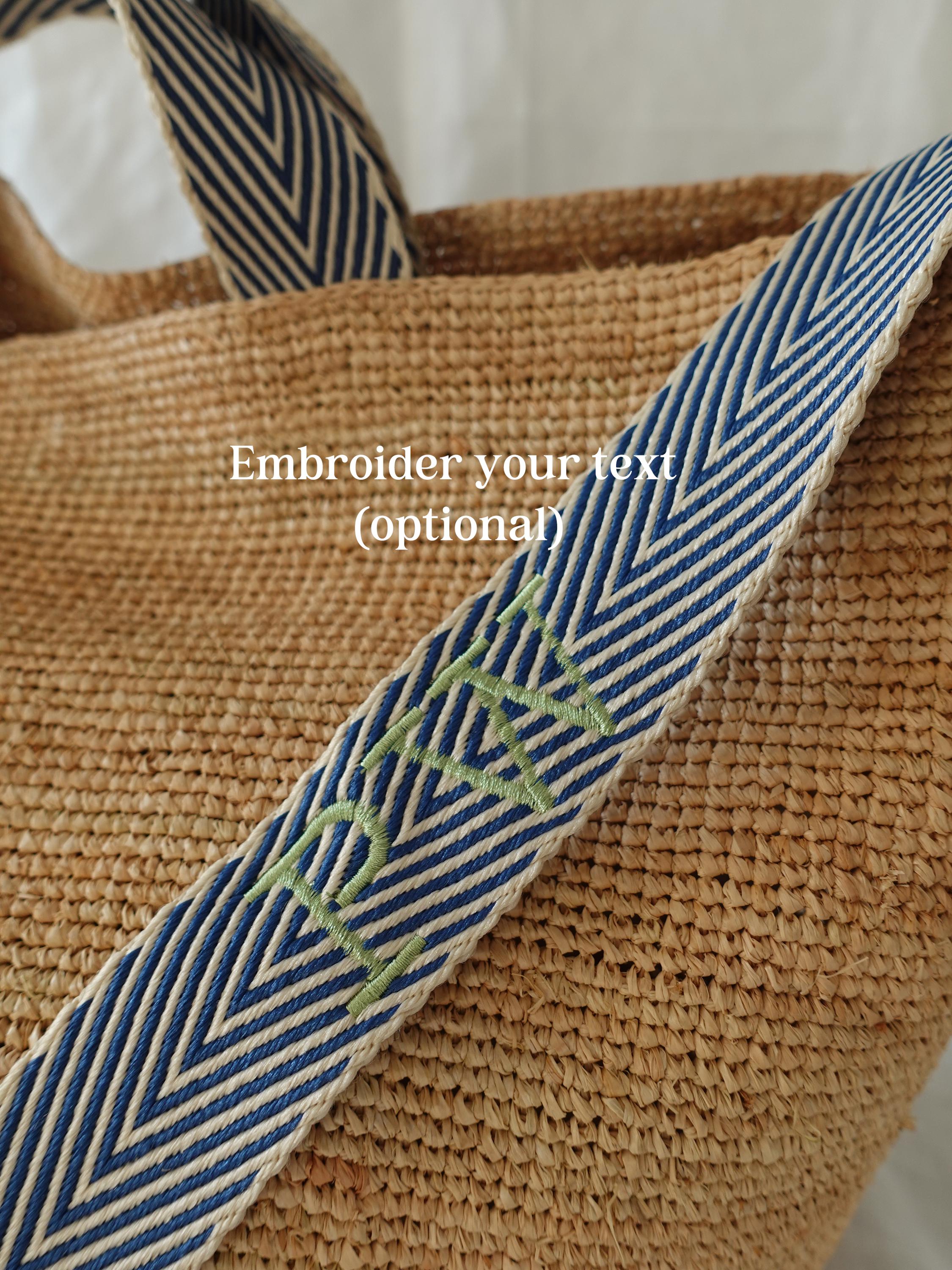 Large Raffia Tote Bag, Handwoven Straw Beach Bag, Oversized Summer ...