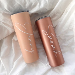Tumbler Skinny personalizzato da 20 once / Cannuccia e coperchio riutilizzabili / Regali aziendali / Regali per lei / Tumbler Skinny personalizzato / Regali personalizzati immagine 3