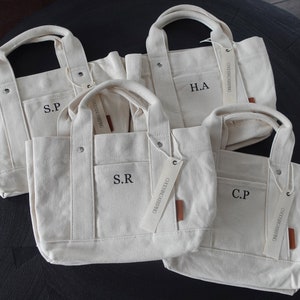 Personalized Mini Canvas Boat Tote Bag, Customized Bag, Canvas Handbag ...