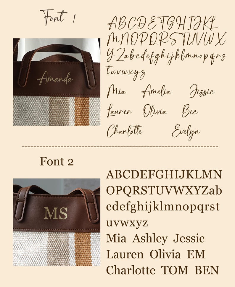 Custom Striped Tote Bag, Thick, Bachelorette Gift bag, Personalised Bag, Monogram Bag, Bridesmaid Bag, Beach Bag, Market Bag with name image 2