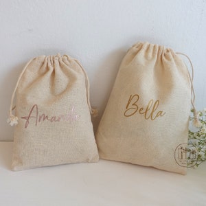 Personalized Favor, Wedding Favor Bag, Guest wedding bag, Bridesmaid gift, bachelorette gift, Personalized drawstring Bag, Gift Bag,Hens