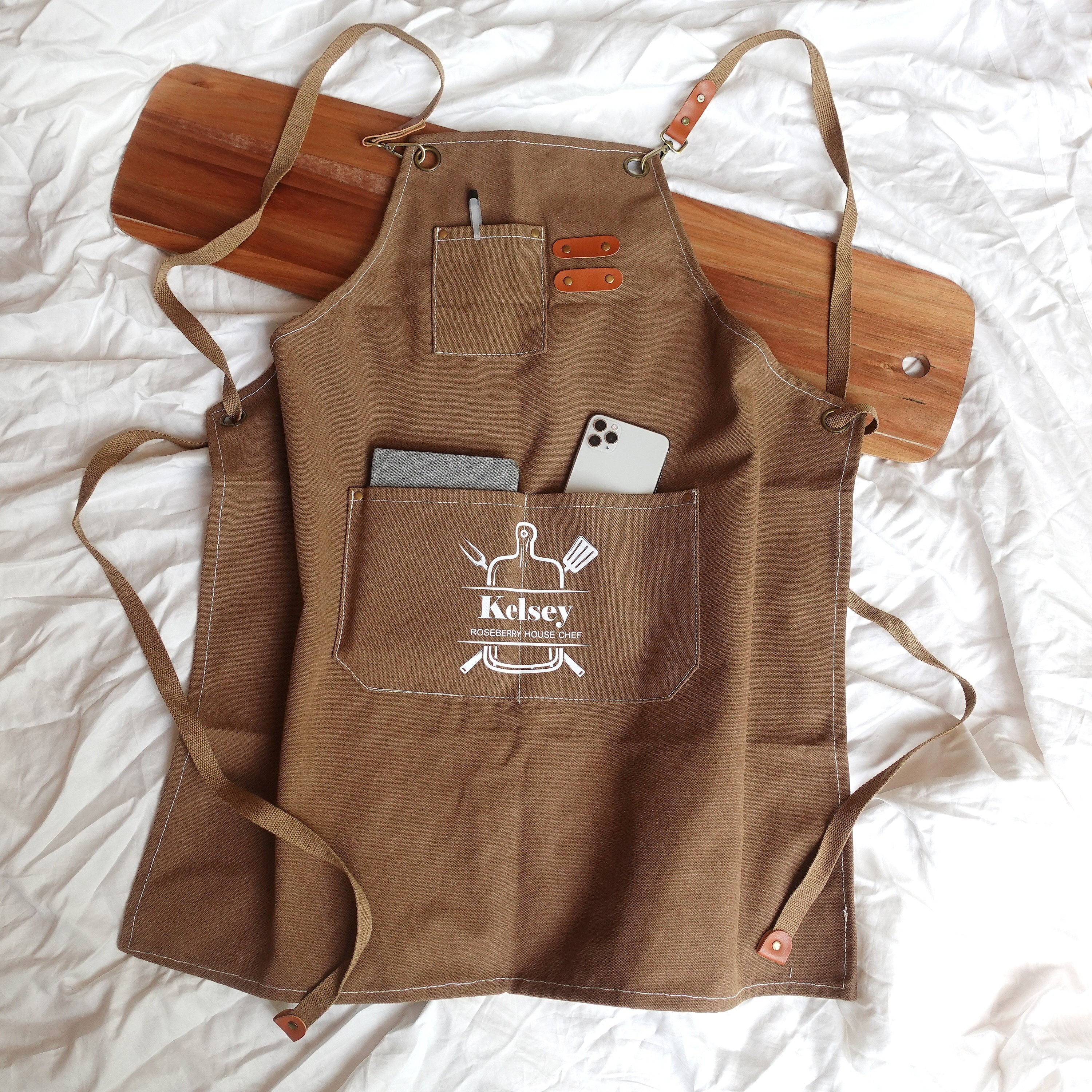 Grill Master Apron, BBQ Apron, Grill Apron, Personalized Apron, Grill Dad Gift, Great Chef, Apron For Men, Barbeque Apron, Grilling Apron