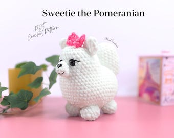 Pomeranian Amigurumi Pattern, Crochet Spitz Dog, Pom PDF Pattern