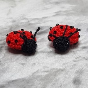 PDF crochet pattern, Ladybug instruction, Amigurumi insect, Miniature beetle, image 3