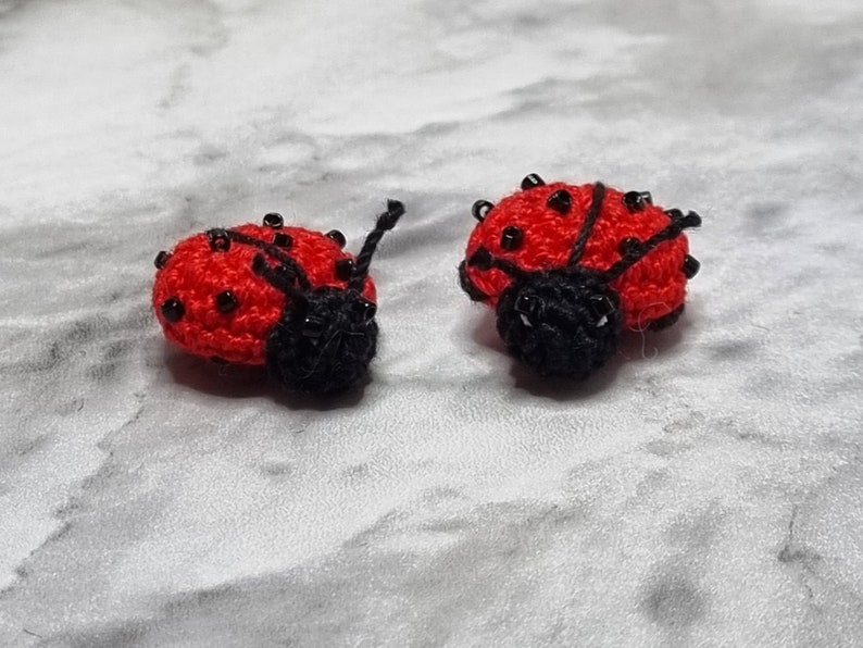 PDF crochet pattern, Ladybug instruction, Amigurumi insect, Miniature beetle, image 3