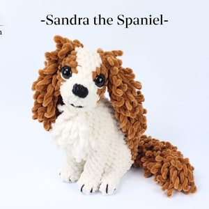 Spaniel Amigurumi Crochet Pattern: King Charles Puppy (PDF Pattern)