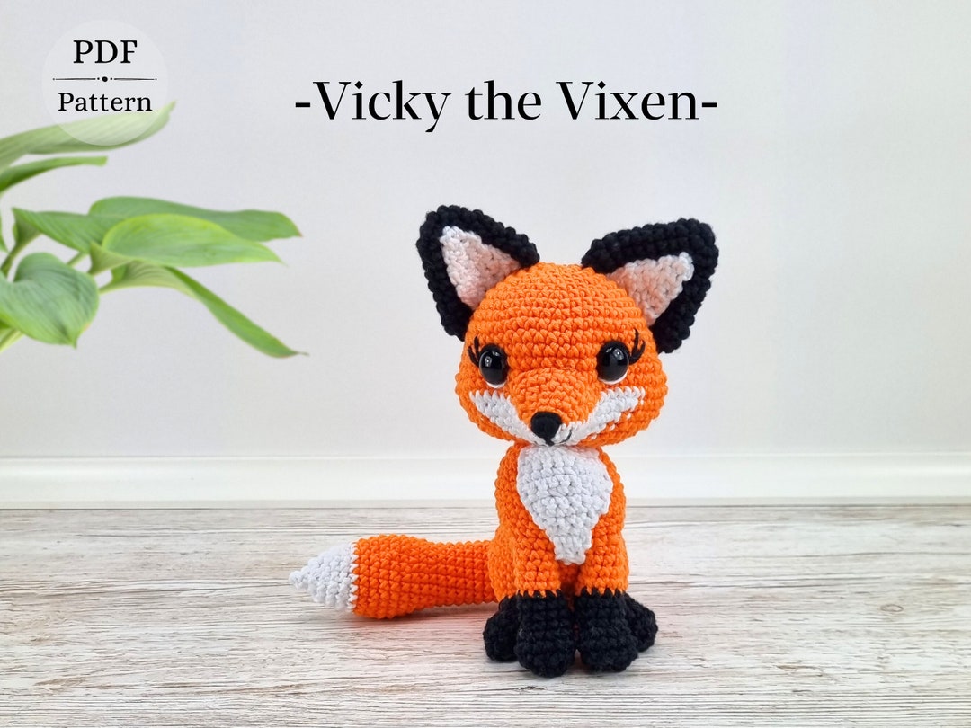 Crochet Fox, Amigurumi Vixen Pattern, Cute Fox Pattern - Etsy