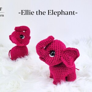 Crochet Elephant Pattern: Amigurumi Plushie Toy (PDF Download)