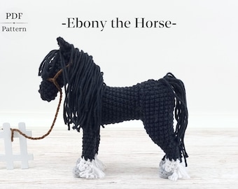 Amigurumi horse, Crochet pony, Crochet horse pattern, PDF download