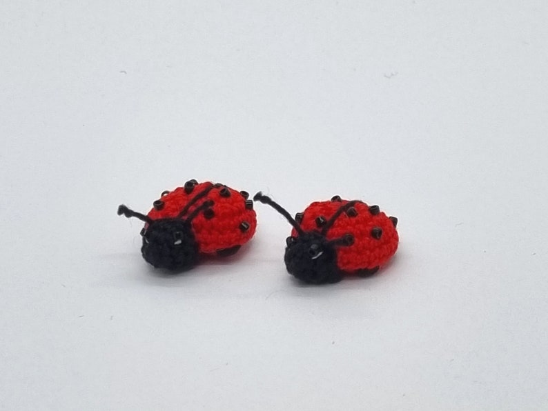 PDF crochet pattern, Ladybug instruction, Amigurumi insect, Miniature beetle, image 4