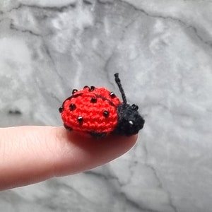 PDF crochet pattern, Ladybug instruction, Amigurumi insect, Miniature beetle, image 7