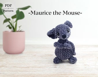 Crochet Mouse, Amigurumi Mouse pattern, Rat Crochet Pattern