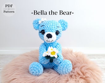 Amigurumi Teddy Bear, Bear Crochet pattern, Cute Baby Toy Pattern