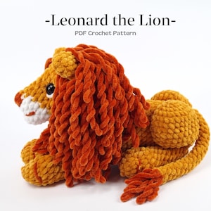Lion Crochet Pattern: Amigurumi Plush (PDF Pattern)