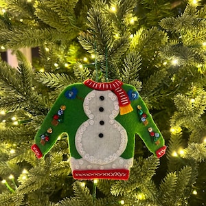 Ugly Christmas Pullover Ornament Variation 6