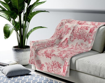 Marseilles Toile Willow Ware Blue White Flannel Blanket,Soft Bedding Fleece Throw Couch Cover Decorative Blanket for Home Bed Sofa & Dorm 50x40 Marseilles Toile Willow Ware Blue White Flannel Blanket,Soft Bedding Fleece Throw Couch Cover Decorative Blanket for Home Bed Sofa & Dorm 50x40