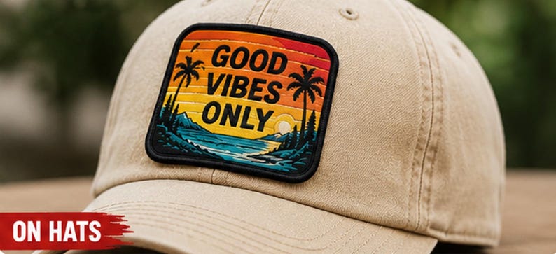 Custom Sublimation Print Patches | Full Color Logo, Hat, Jacket, Bag Patch image 4
