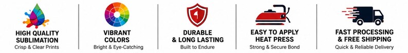 Custom Sublimation Print Patches | Full Color Logo, Hat, Jacket, Bag Patch image 11