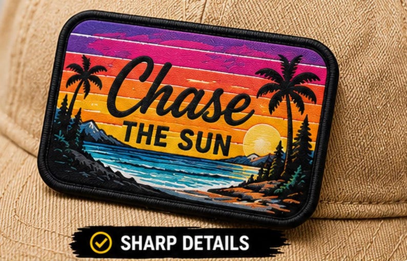 Custom Sublimation Print Patches | Full Color Logo, Hat, Jacket, Bag Patch image 8