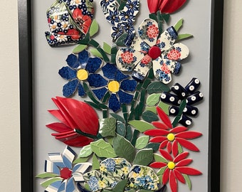 Mosaic Flower Wall Art