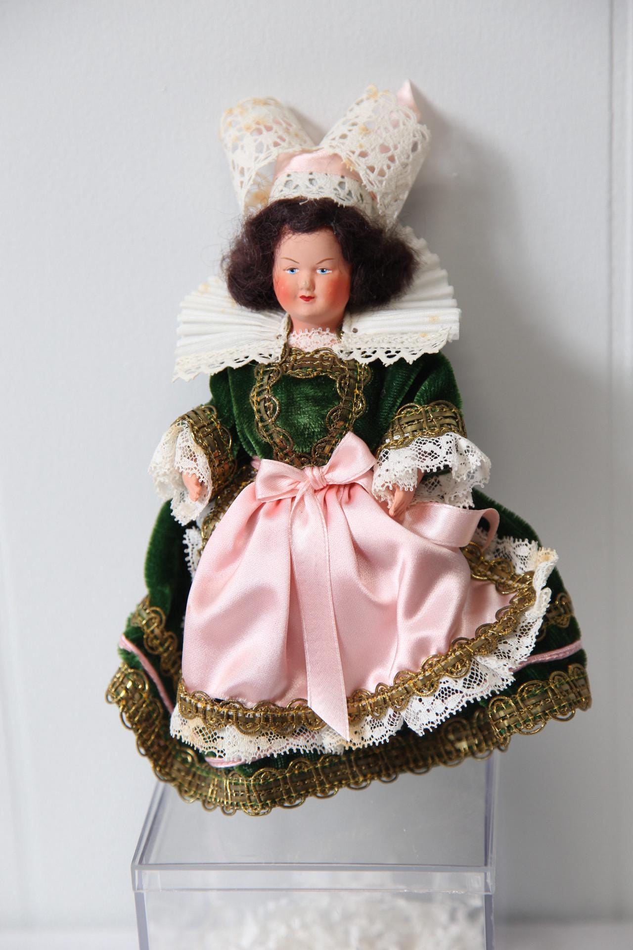POUPEE ANCIEN TISSU CELLULOÎD ANTIQUE DOLL