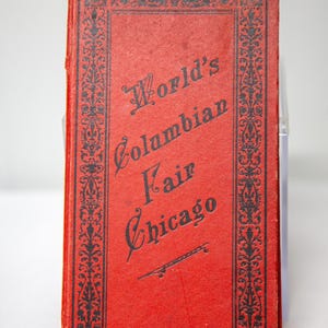 1893 Chicago World’s Columbian Exposition Souvenir Album – Vintage World’s Fair Pictorial Book, Antique Chicago History Collectible