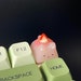 Strawberry Jelly Pudding Cat Keycap | Artisan Keycap | Resin Keycaps - Etsy