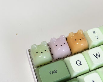 Bubble Tea Boba Bear Keycap | Artisan Keycap