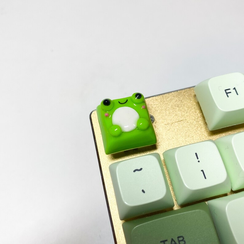 Frog Keycap Artisan Kawaii Keycap Cute Keycap Etsy Canada