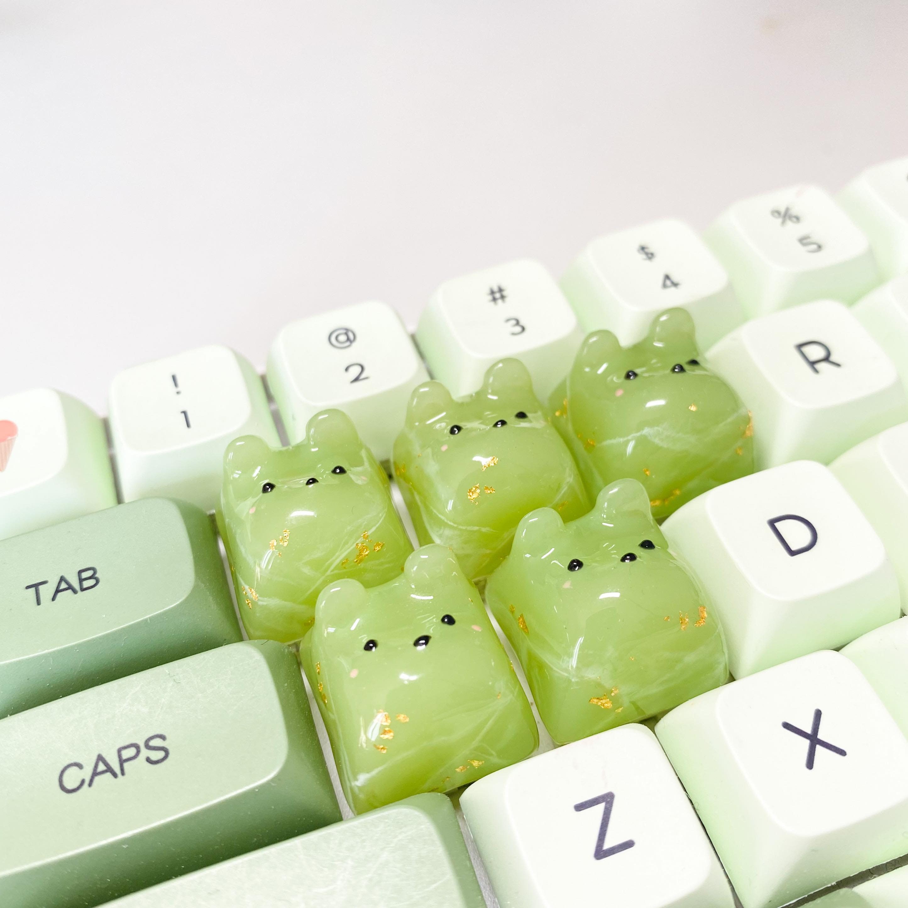 Jade Bear Keycap | Artisan Keycap | Green - Etsy