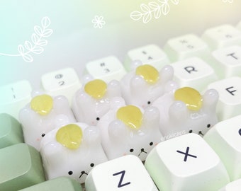 Bunny Mochi Keycap | Artisan Keycap