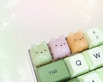 Bubble Tea Boba Bear Keycap | Artisan Keycap