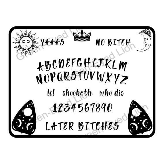 Ouija Board Digital File Funny Ouija Board LGBTQ Yas File for - Etsy