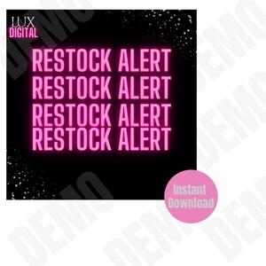 Restock Alert Flyer Branding Instagram Post