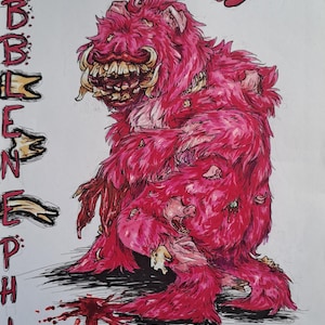 Nibbly Lords in Black Art Print