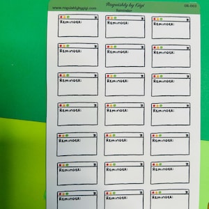 Hoja de pegatinas para recordatorios, Bujo, álbum de recortes, Bullet Journal, decoración, productividad