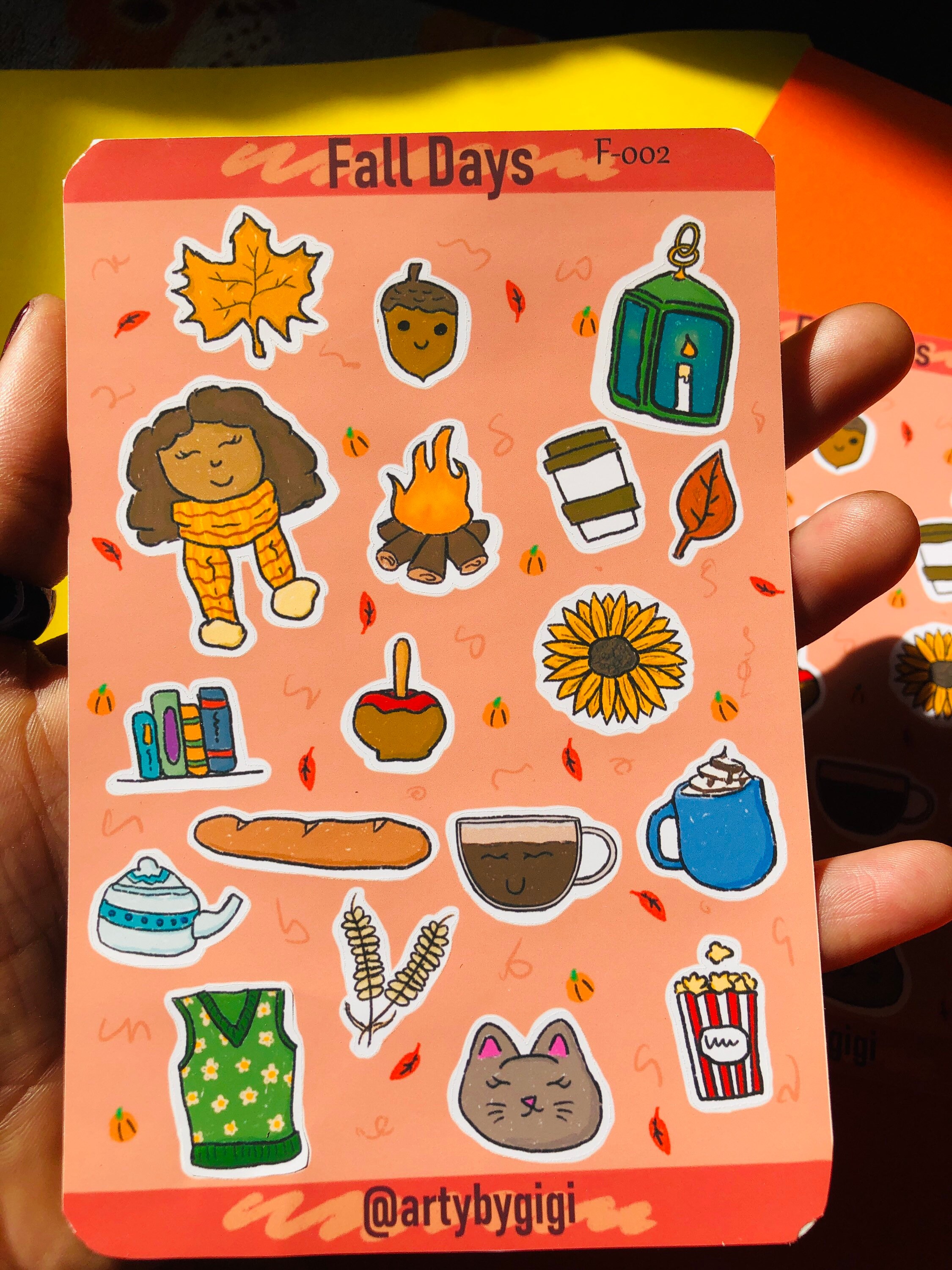 Fall Sticker Sheet, Bullet Journal Stickers, Planner Stickers, Fall ...