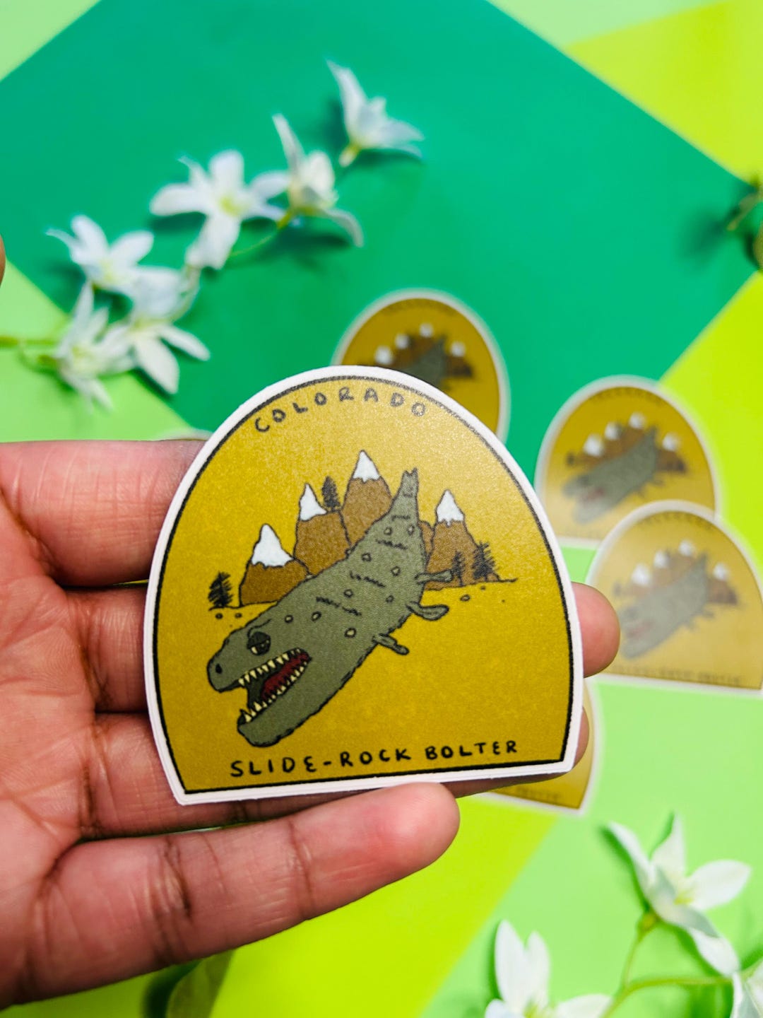 Colorado Raptor Cryptid Colorado Slide- Rock Bolter Cryptid Vinyl Sticker for Cryptid Lovers ...
