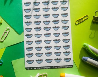 Salad Planner Stickers: Health Tracker, Journal, Bujo