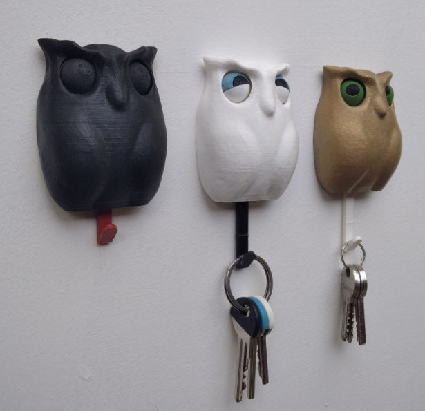 Owl Key Wall Holder 3D Print STL/Files