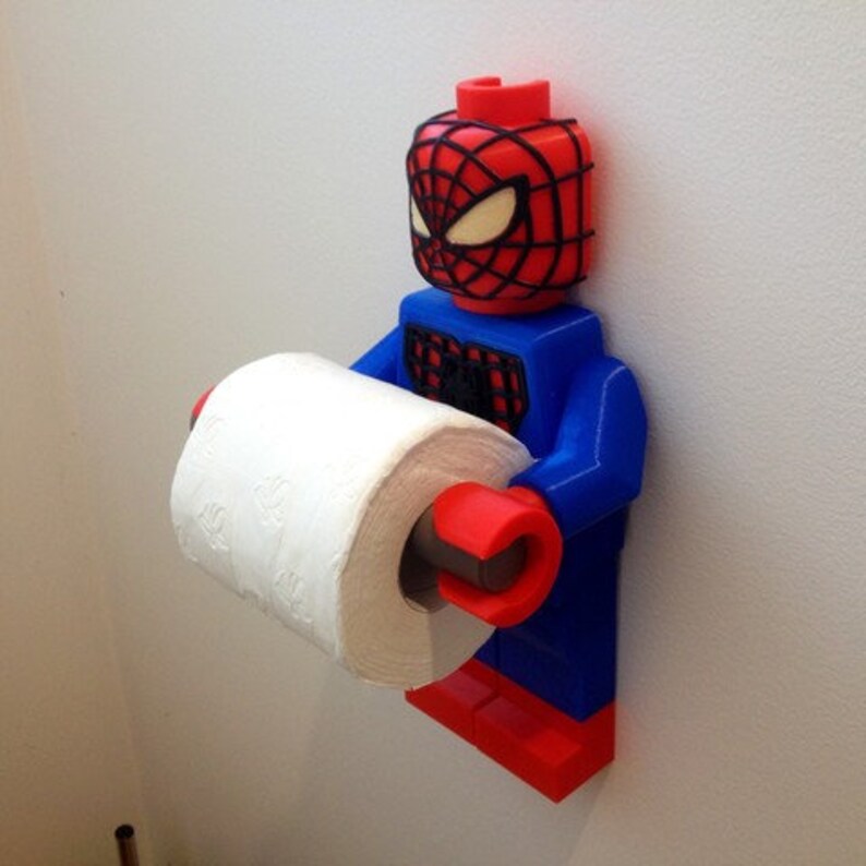 Spider Man Toilet Paper Holder 3D Print File/stl Etsy