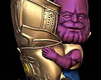 Komiksowy Thanos Planter 3D Print File/STL