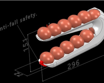 Egg Dispenser 3D Printer Files/Stl