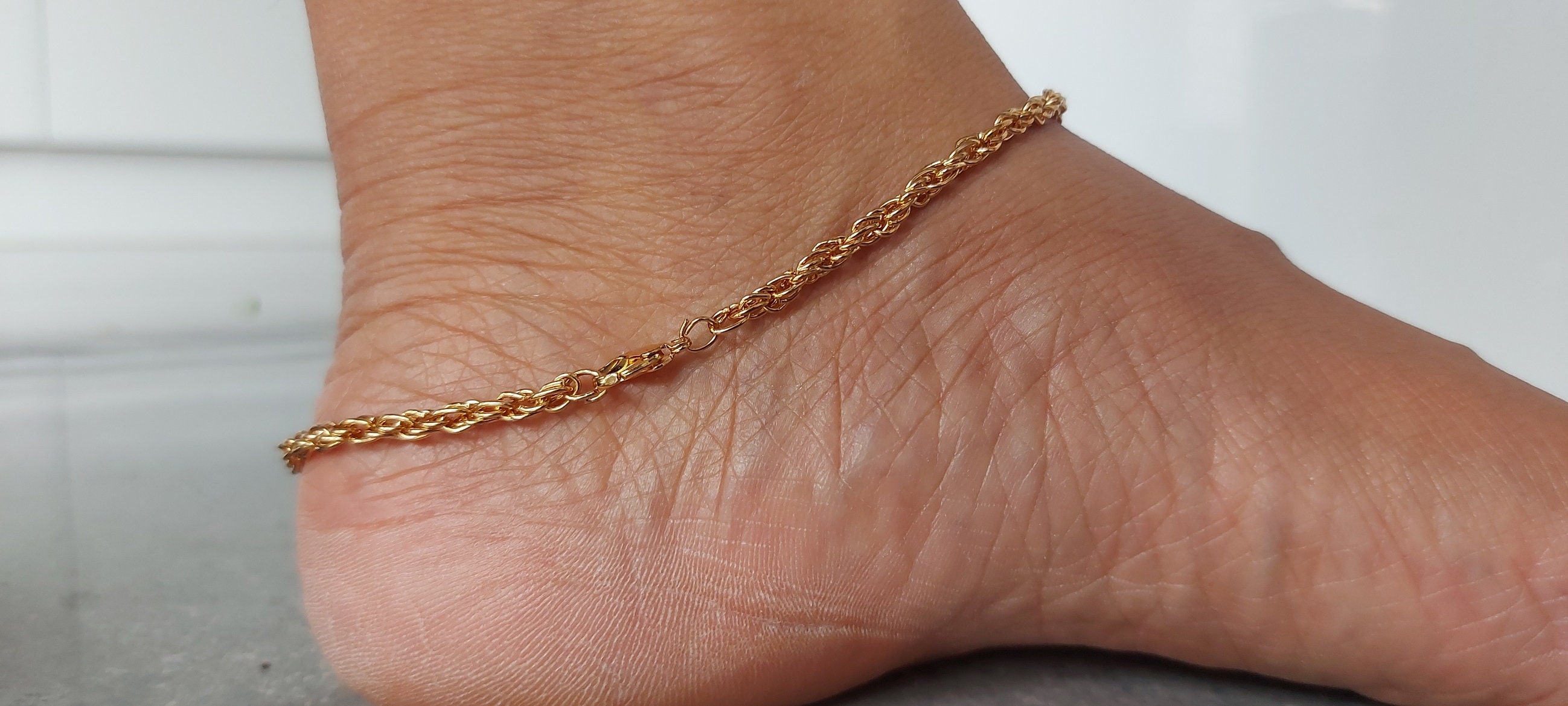 Payal Women s Foot Jewellery Rose Gold Anklet Indian Bridal
