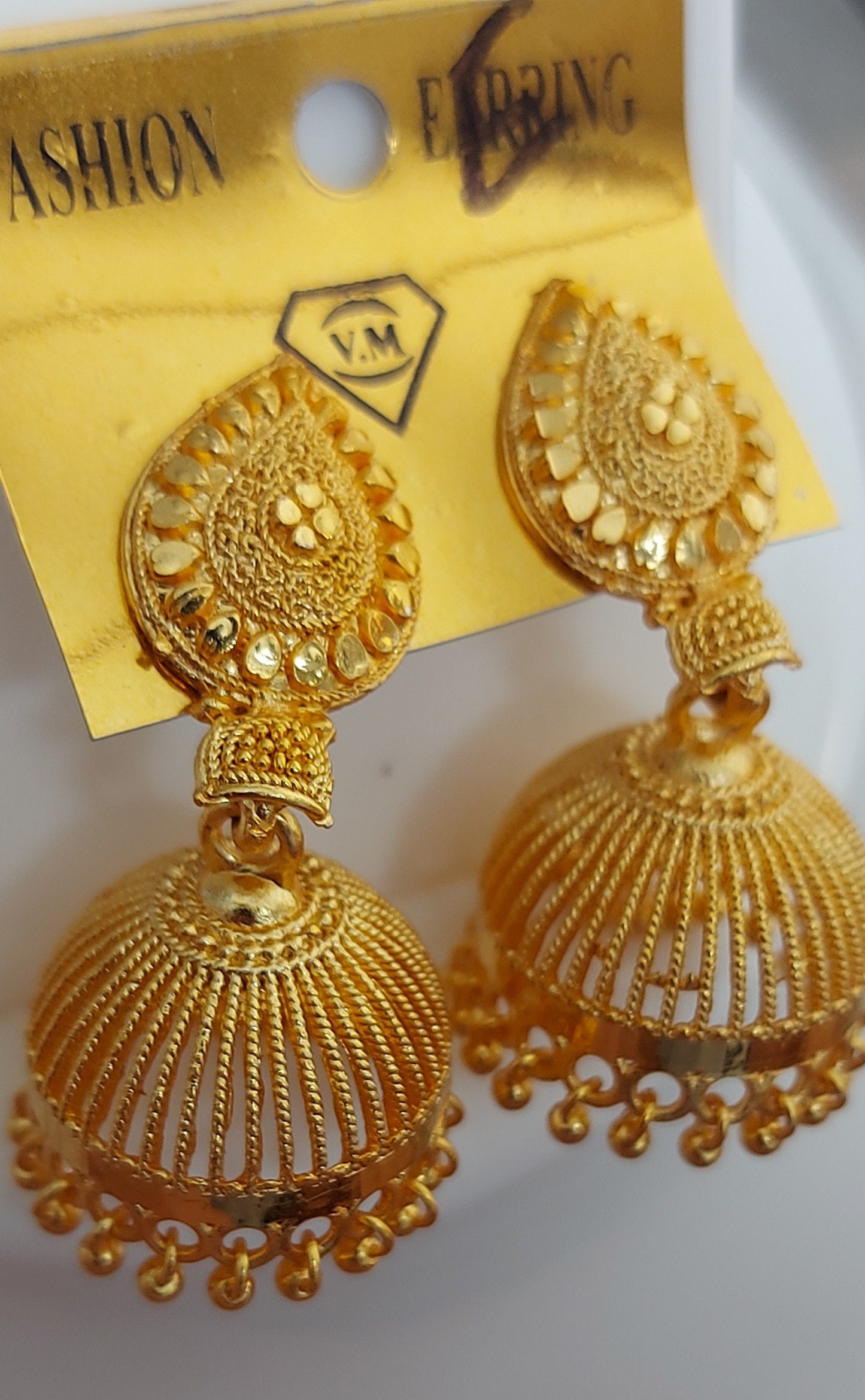 Buy Traditional ethnic festive Indian wedding Gold plated pearl round  Earrings studs for women and girls design (Design 3) at Amazon.in