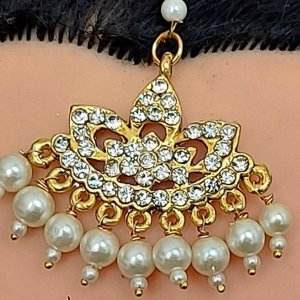 Bridal Multi Colours Mang Tikka  Festival forehead Jewellery Indian Bridal Fashion