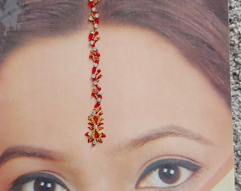 Bridal Diamante Long Bindi Festival forehead Jewellery Face Body  Sticker Tattoo