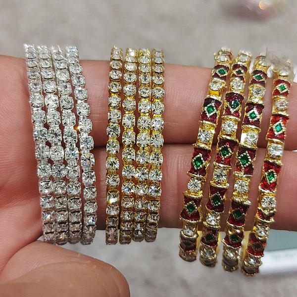 Children's  Stunning  Diamante Bangles Indian Bollywood Fashion