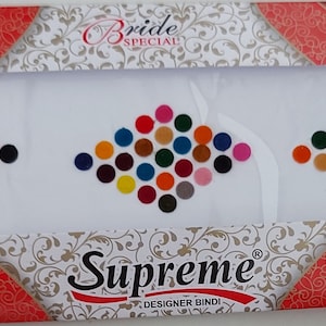 Bridal Multicolours Bindi Festival forehead Jewellery Sticker Indian Bollywood  Fashion